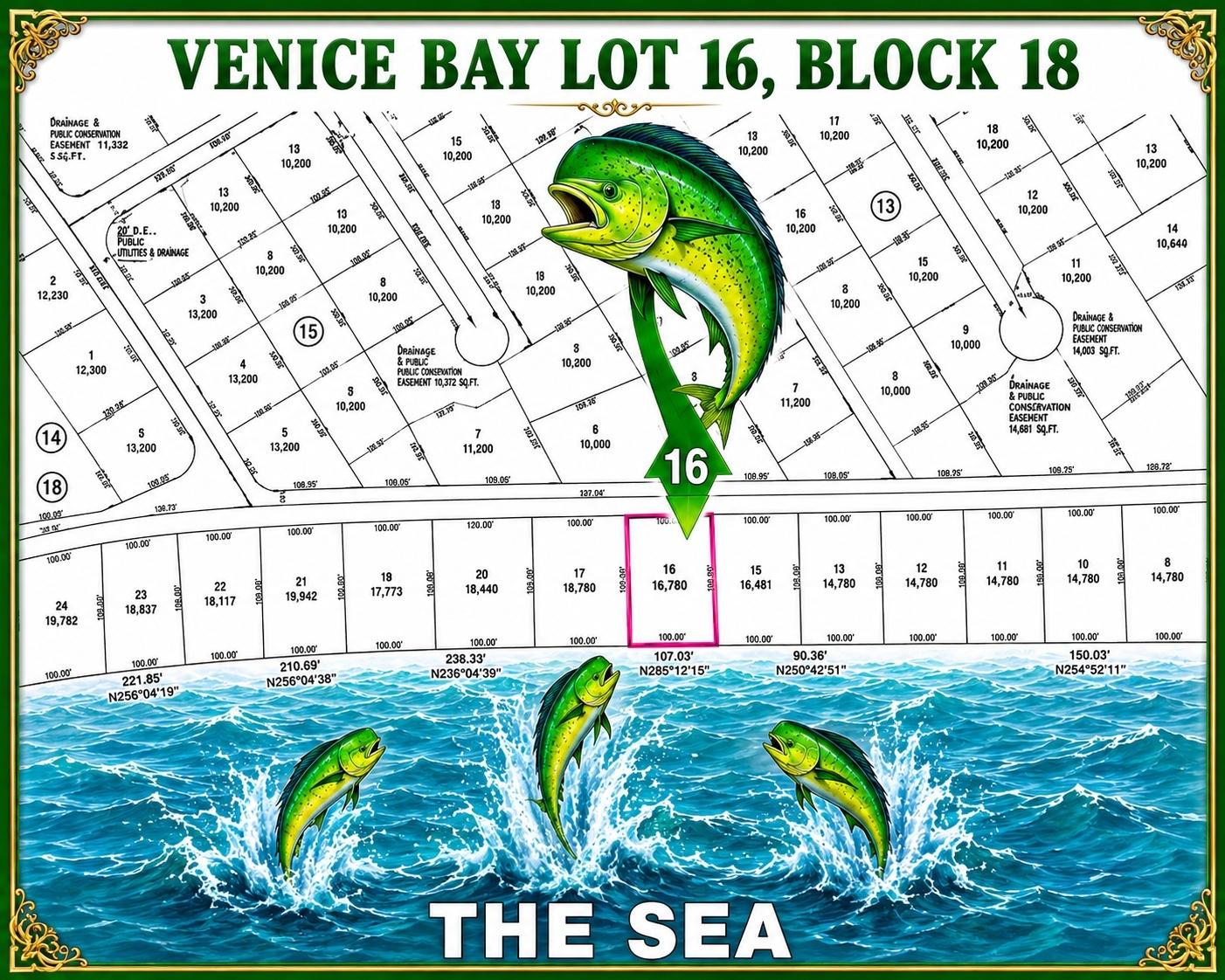  VENICE BAY OCEAN FRNT LOT,Carmichael Road