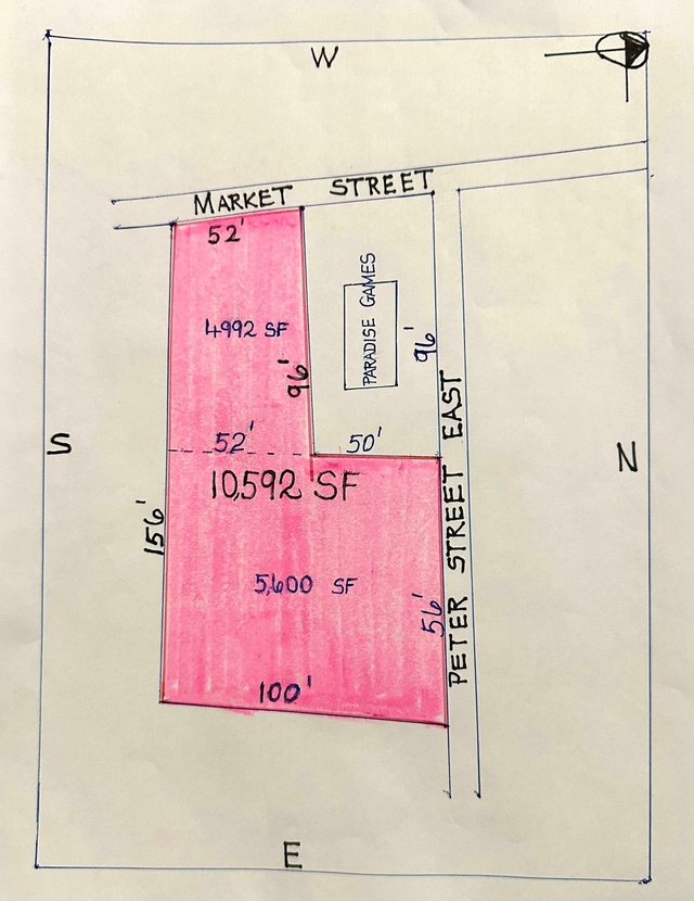 LOT #132 MARKET & PETER ST LOT 132,Market Street